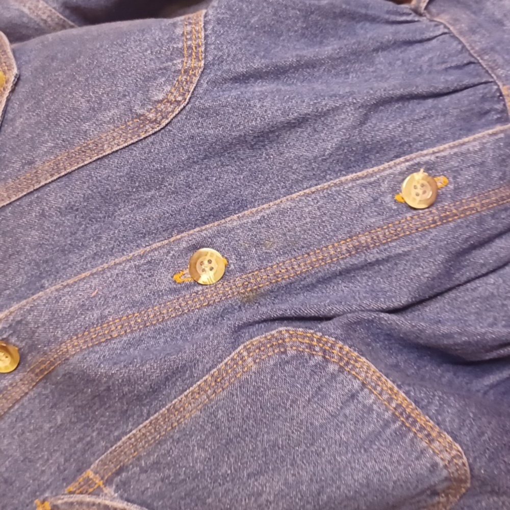 Vintage Harve Benard Classic Blue Denim Dress - Picture 7 of 9
